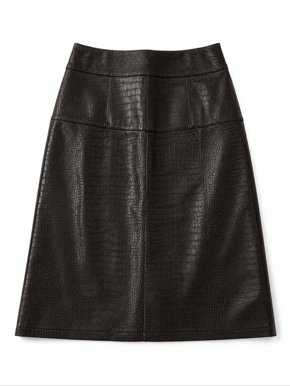 Blank Brown Faux Snake Skin A-Line Skirt NWT!